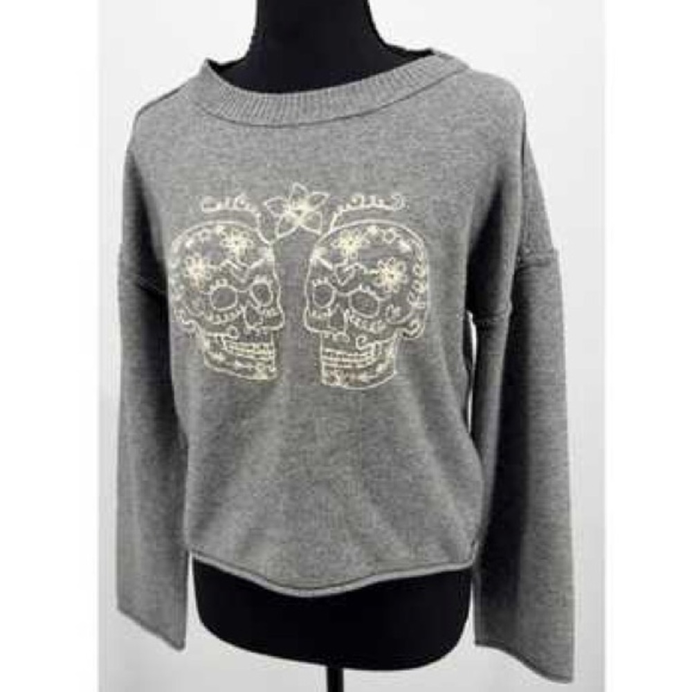 Haute Hippie Sugar Skull Knit Sweater